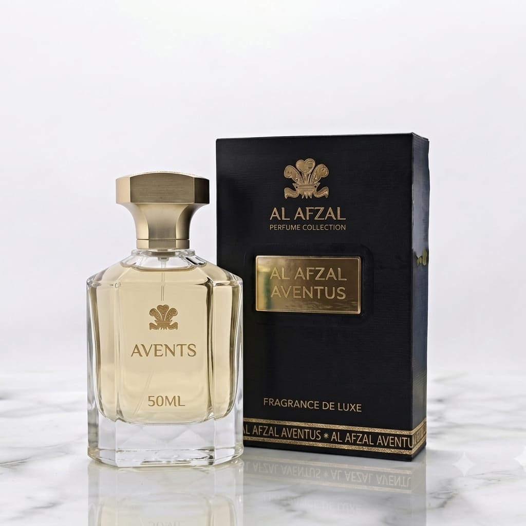 Al Afzal 'Avents / Aventus' Luxury Eau De Parfum (50 ML) – Fresh & Sophisticated Long-Lasting Men's Fragrance