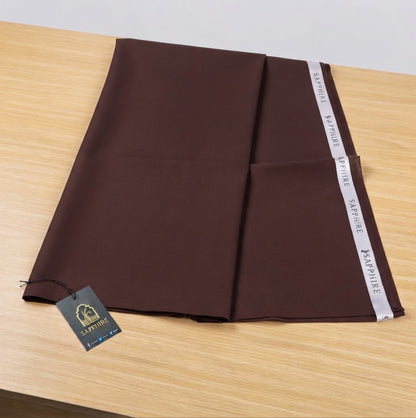 Sapphire Men's Unstitched Brown Shalwar Kameez