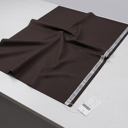 J. Junaid Jamshed Men's Premium Wash & Wear Fabric - Dark Brown