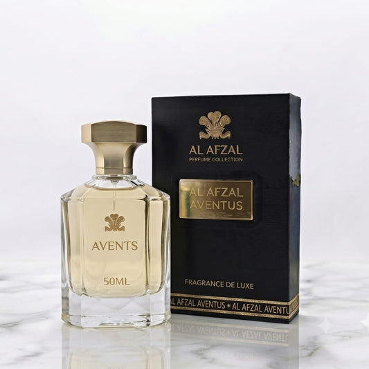 Al Afzal 'Avents / Aventus' Luxury Eau De Parfum (50 ML) – Fresh & Sophisticated Long-Lasting Men's Fragrance