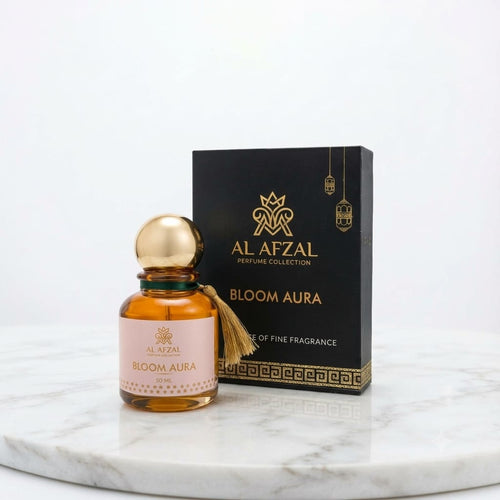 Al Afzal 'Bloom Aura' Luxury Eau De Parfum (50 ML) – Long-Lasting Unisex Fragrance for Men and Women