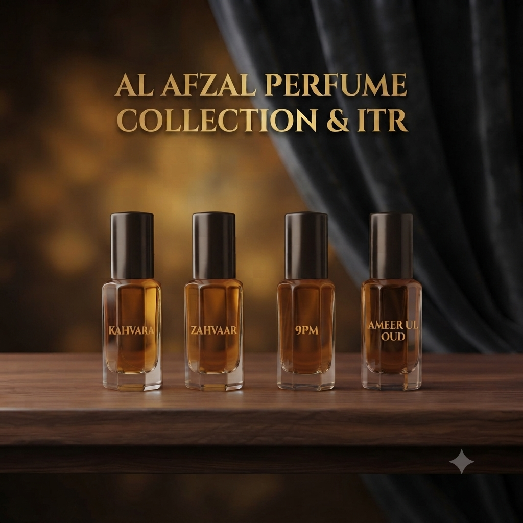 Al Afzal 6 mL Attar Set (Pack of 4) – Custom Long-Lasting Roll-On Perfume Oils