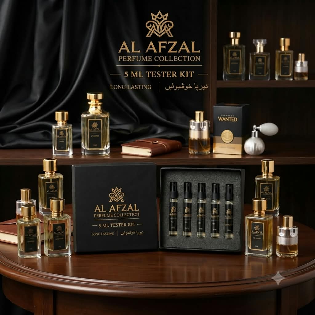 Al Afzal 5 mL Tester Kit Deal | Choose Any 5 Long-Lasting Fragrances